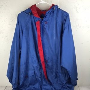 Vintage 90's WHITEFISH BAY Unisex Color Block Zip Up Windbreaker Jacket